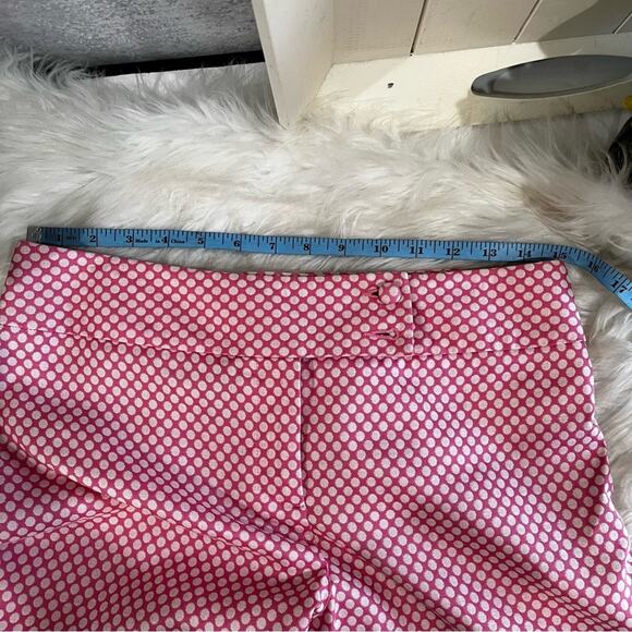 NEW Ann Taylor Loft Retro Preppy Polka Dot Straight Leg Pedal Pusher Capri Pants - Picture 14 of 14